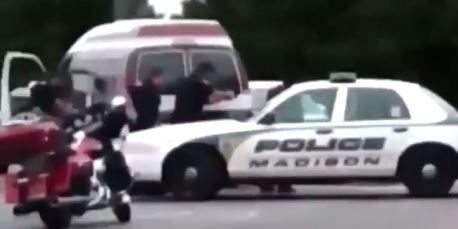 Screenshot of Madison police shooting