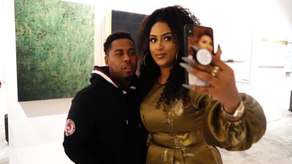 Bobby Valentino and Juliet Ibrahim pose for pic