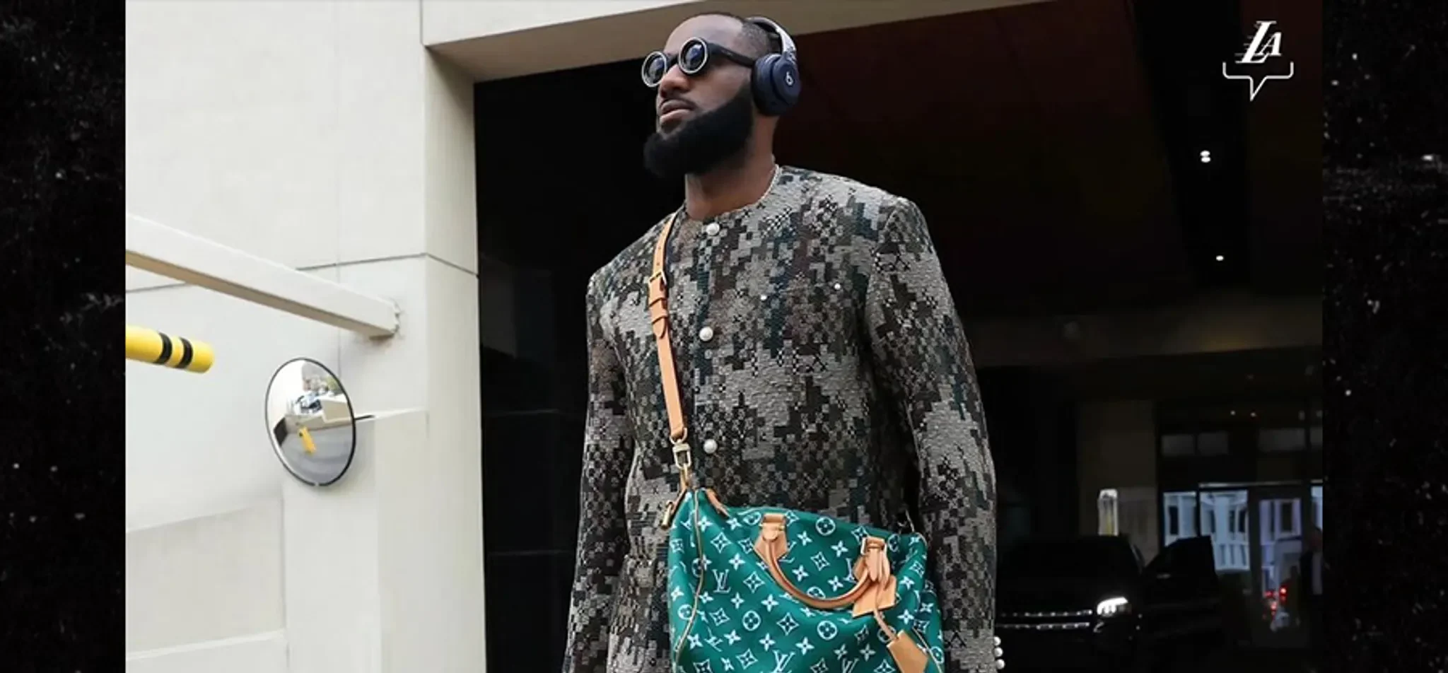 LeBron James Sports $28,000 Worth of Louis Vuitton for Opening Night